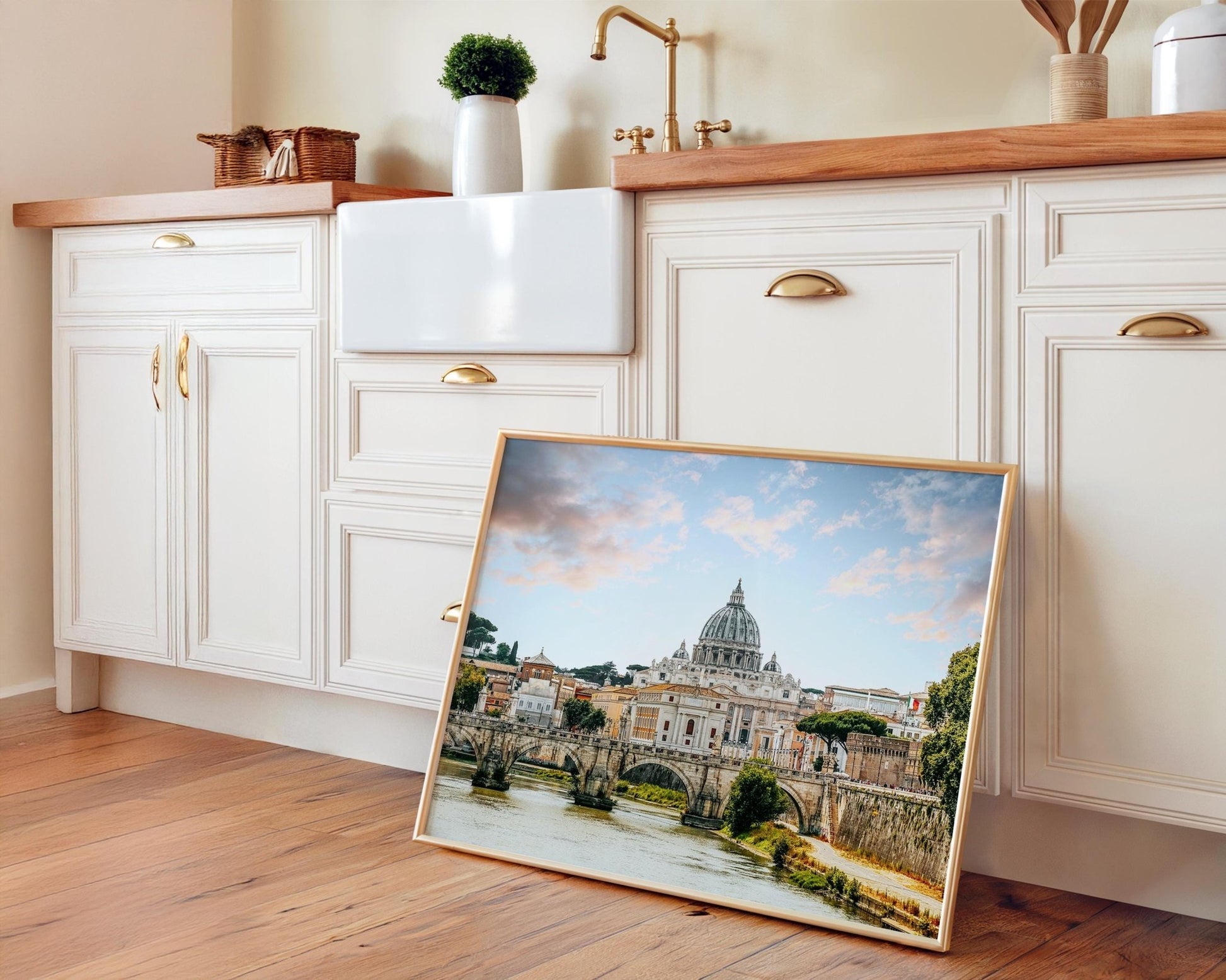 Rome Wall Art Print – St Peter’s Basilica Photo | Vatican City Art, Tiber River - Hasan Akbas Fine Art