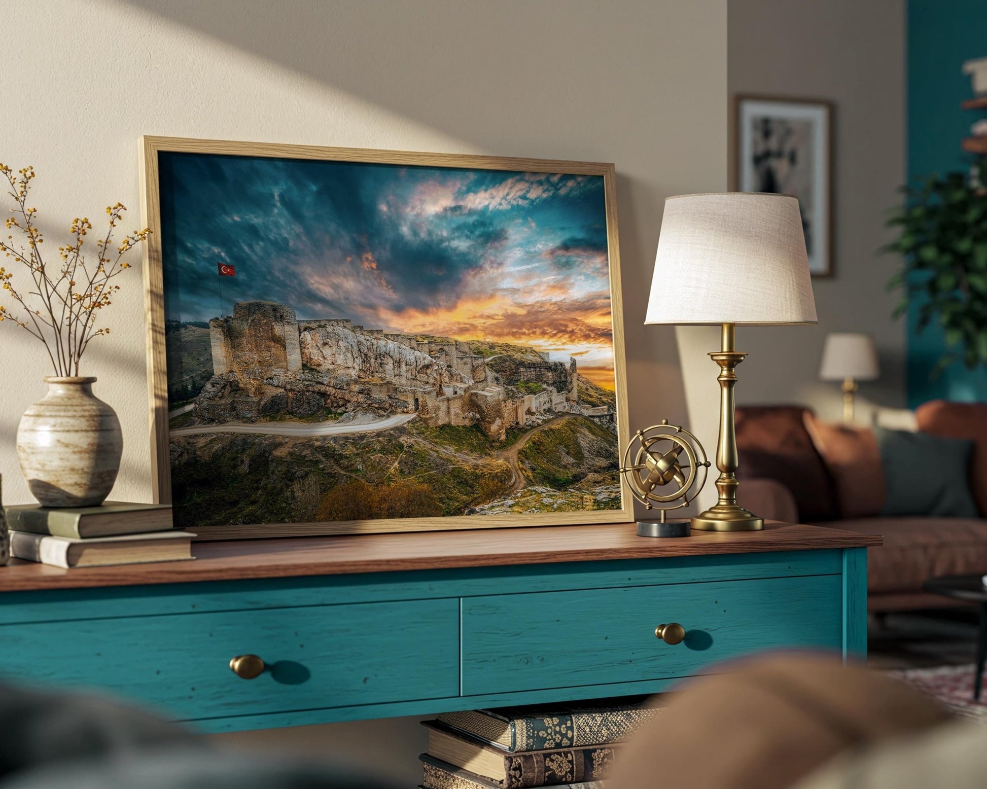 Harput Castle Wall Art | Historic Fortress Photo & Turkish Home Decor | Museum Quality Print - Hasan Akbas Fine Art