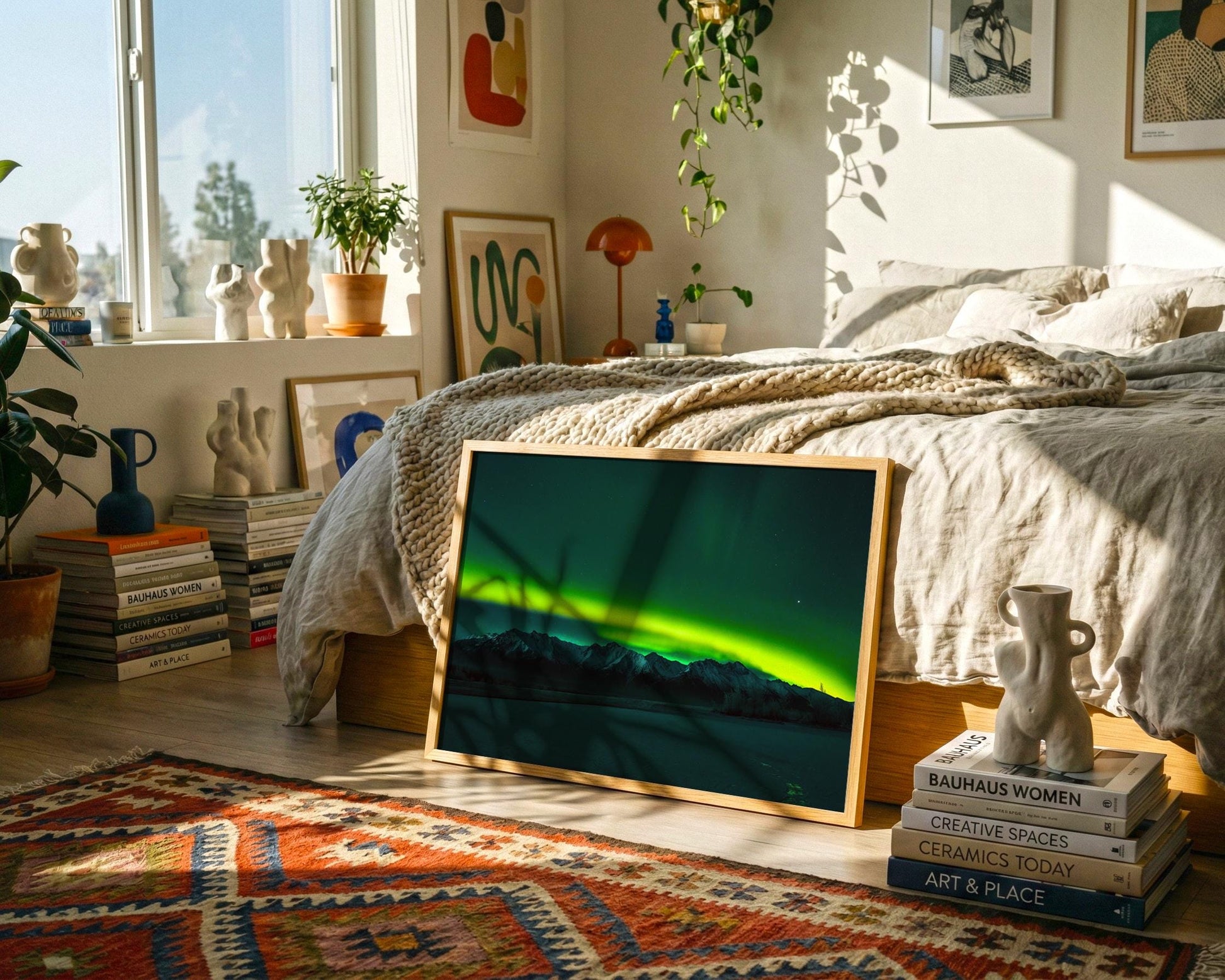 Alaska USA Northern Lights Wall Art, Aurora Borealis Photo, Fairbanks Print, Nature Home Decor - Hasan Akbas Fine Art