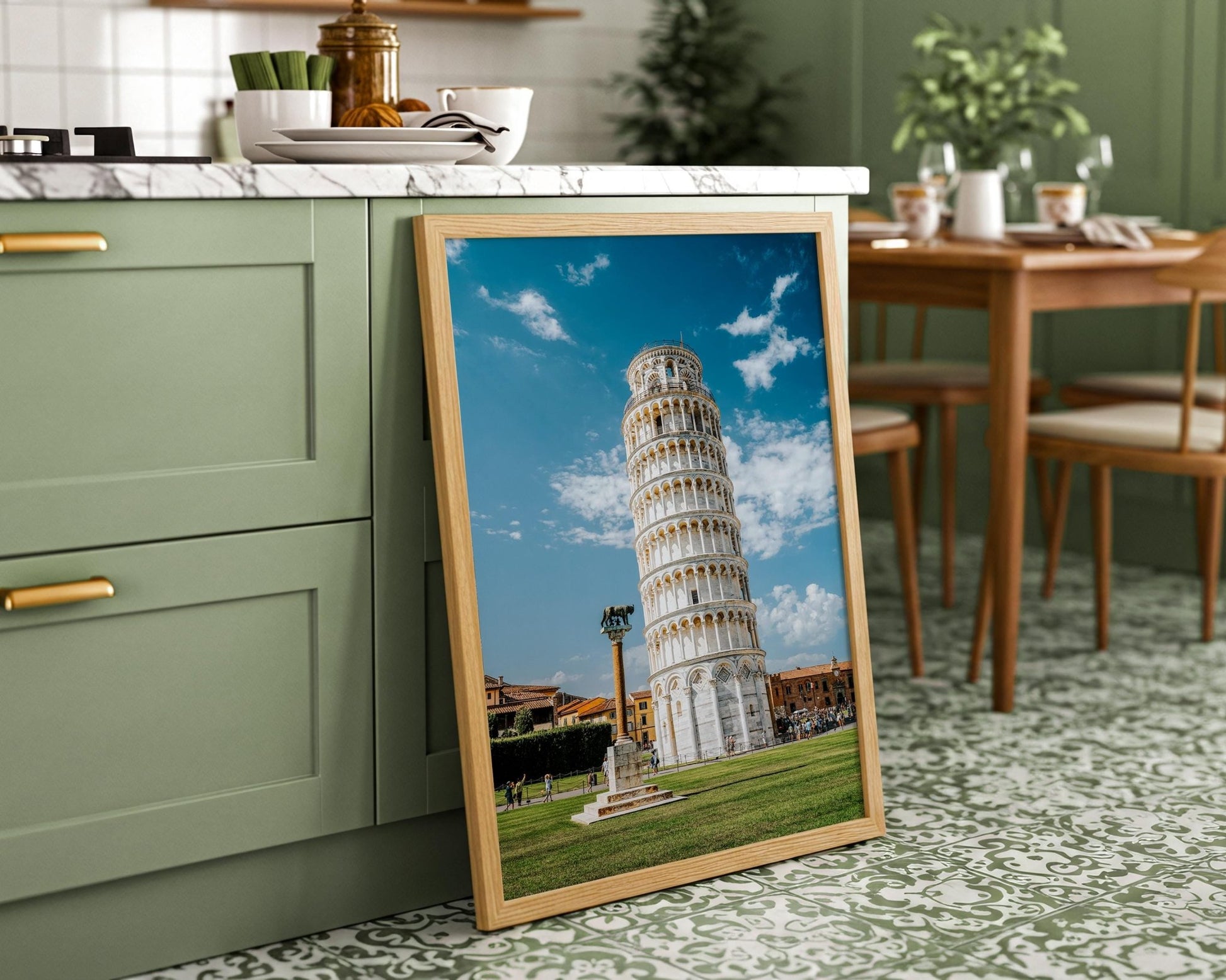 Pisa Italy Wall Art Print, Leaning Tower Photo, Tuscany Photography, Minimalist Home Decor - Hasan Akbas Fine Art