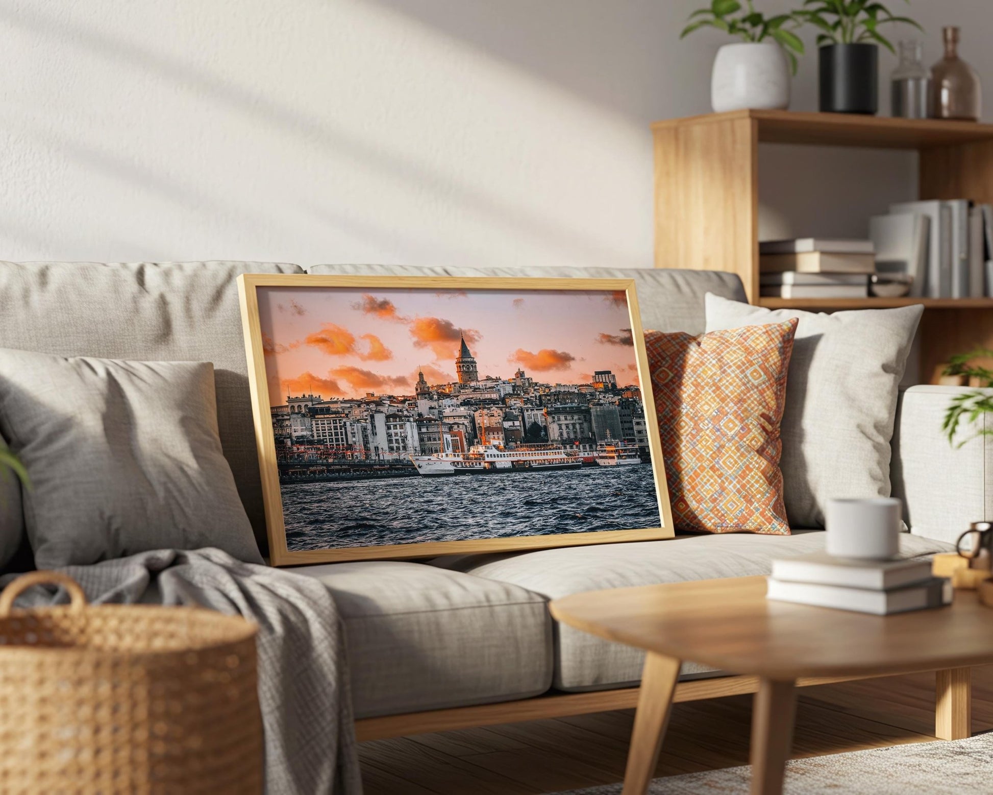 Galata Tower Sunset Print – Istanbul Wall Art | Turkey Photo Print, Framed Fine Art - Hasan Akbas Fine Art