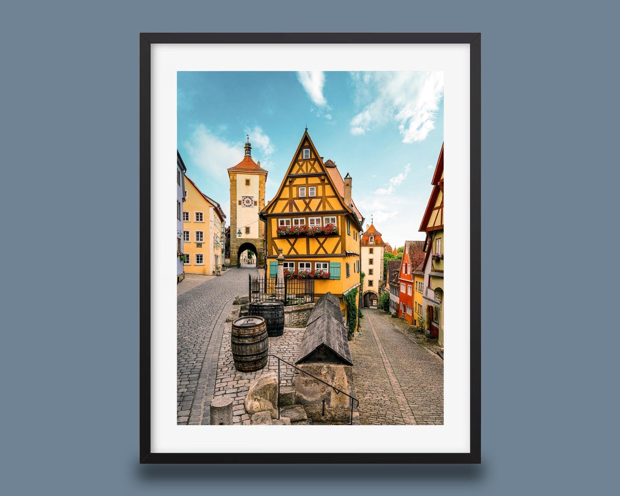 Rothenburg Plönlein Photo Print, Colorful Medieval Germany Wall Art - Hasan Akbas Fine Art