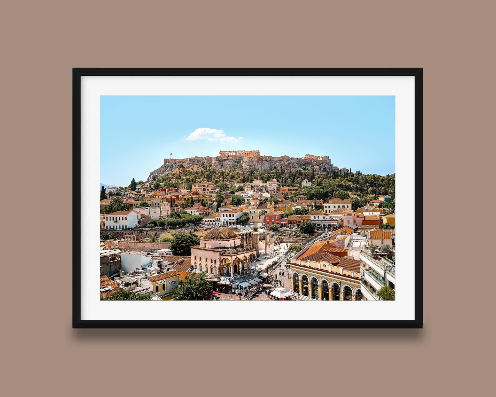 Athens Acropolis Print – Parthenon Photo With Mediterranean Cityscape & Terracotta Rooftops - Hasan Akbas Fine Art