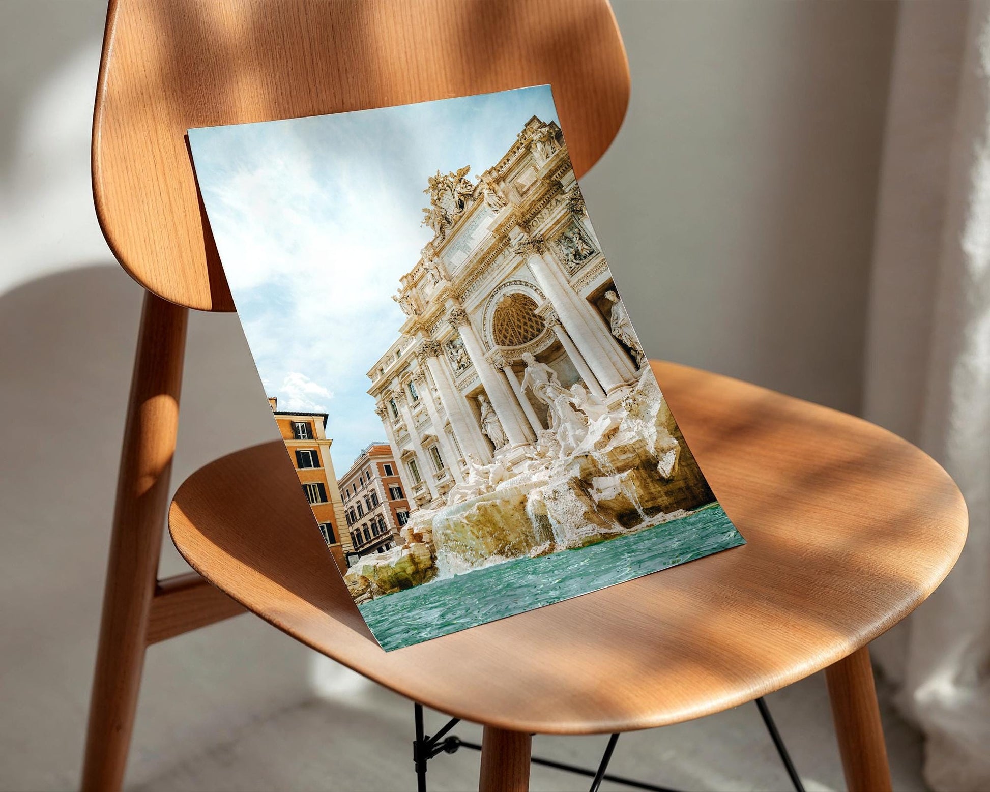 Rome Italy Trevi Fountain Print, Baroque Marble Photo, Turquoise Water Wall Art, Home Decor - Hasan Akbas Fine Art