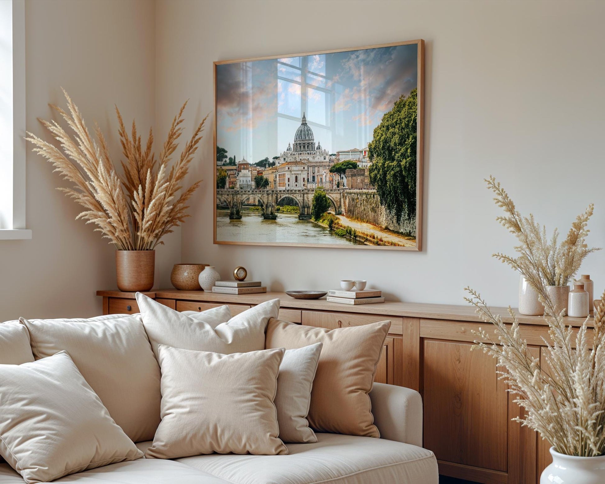 Rome Wall Art Print – St Peter’s Basilica Photo | Vatican City Art, Tiber River - Hasan Akbas Fine Art