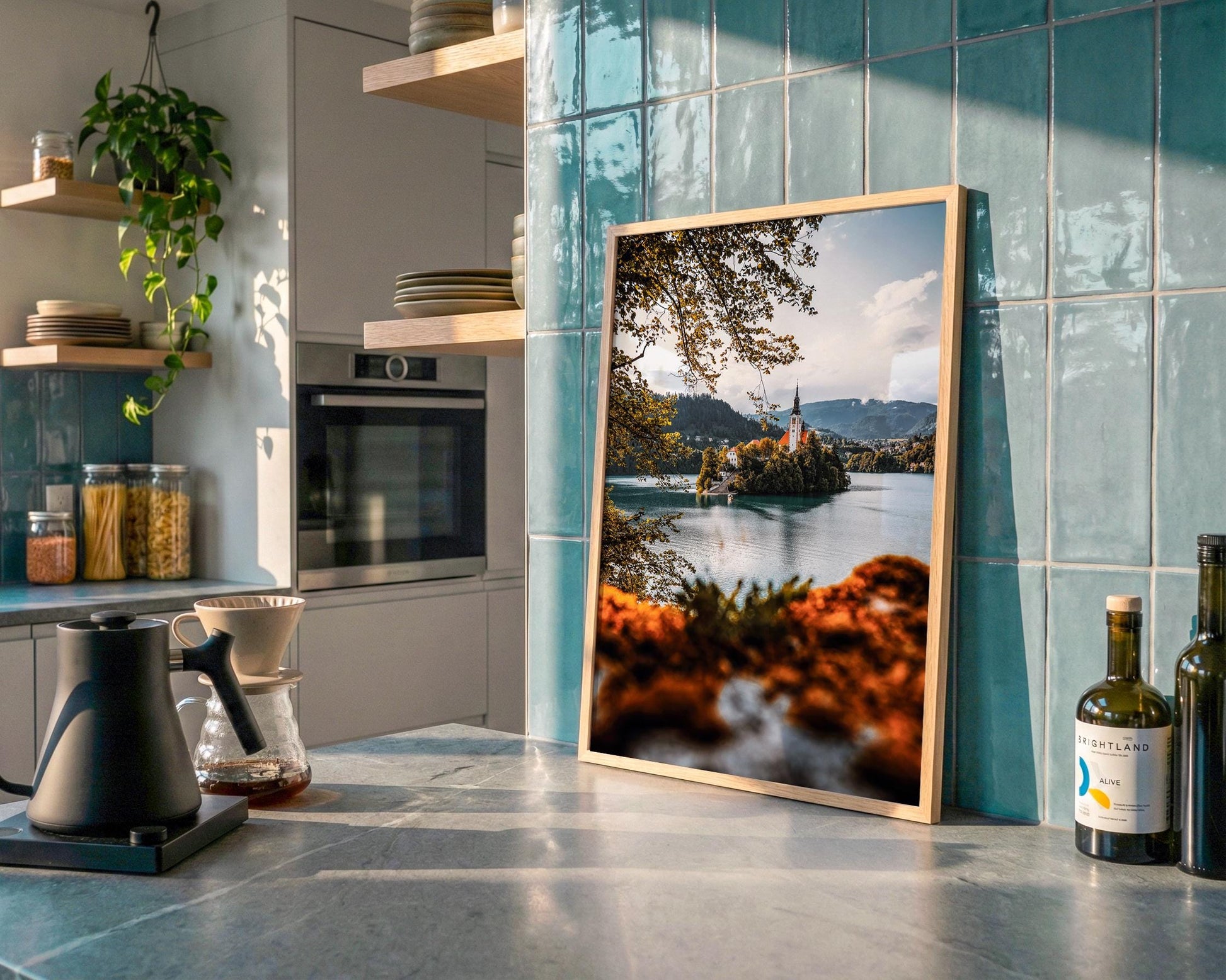 Lake Bled Wall Art – Slovenia Landscape Print | Autumn Island Church Fine Art - Hasan Akbas Fine Art