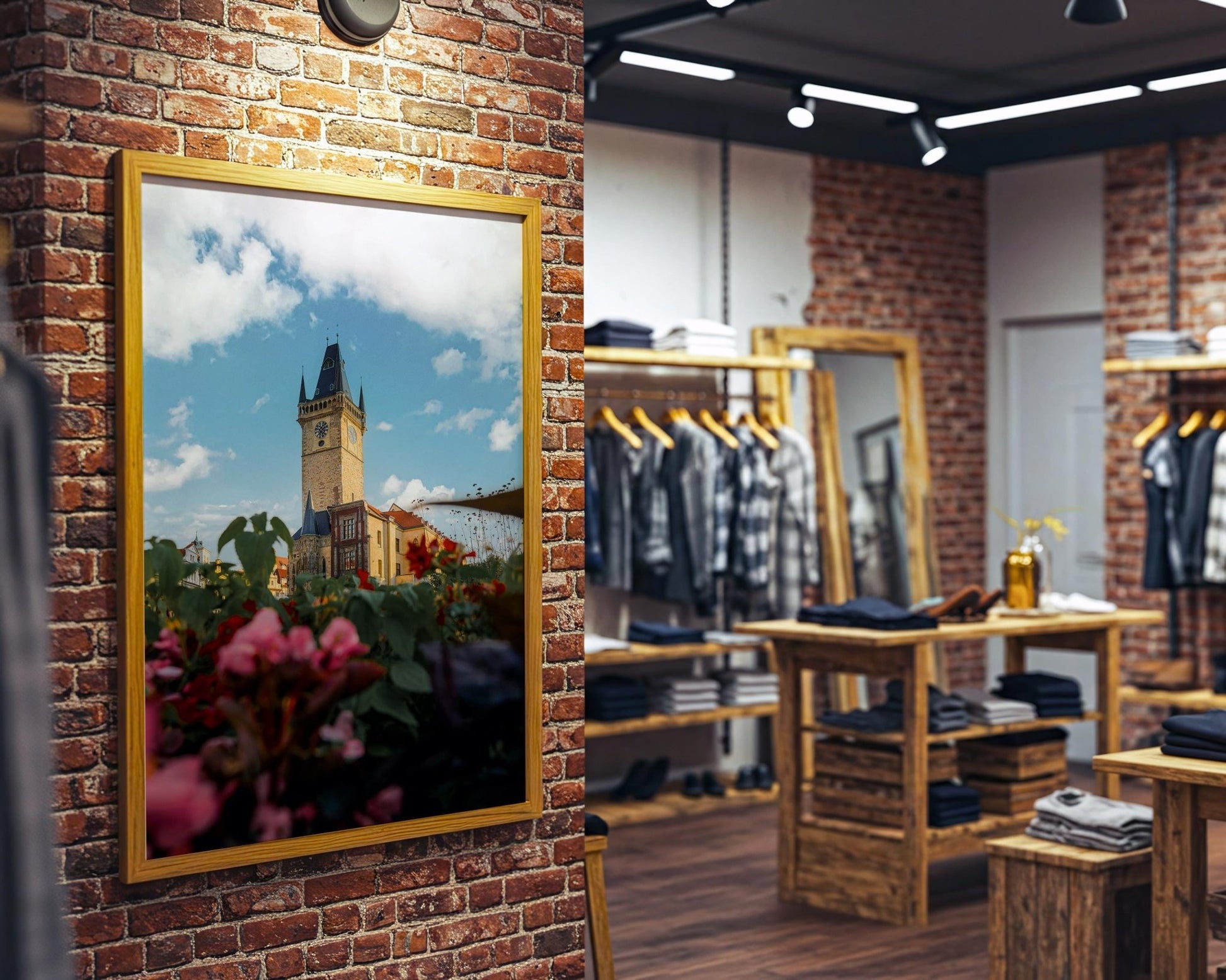 Prague Clock Print - Astronomical Clock Tower Fine Art, Old Town Hall Wall Decor - Hasan Akbas Fine Art