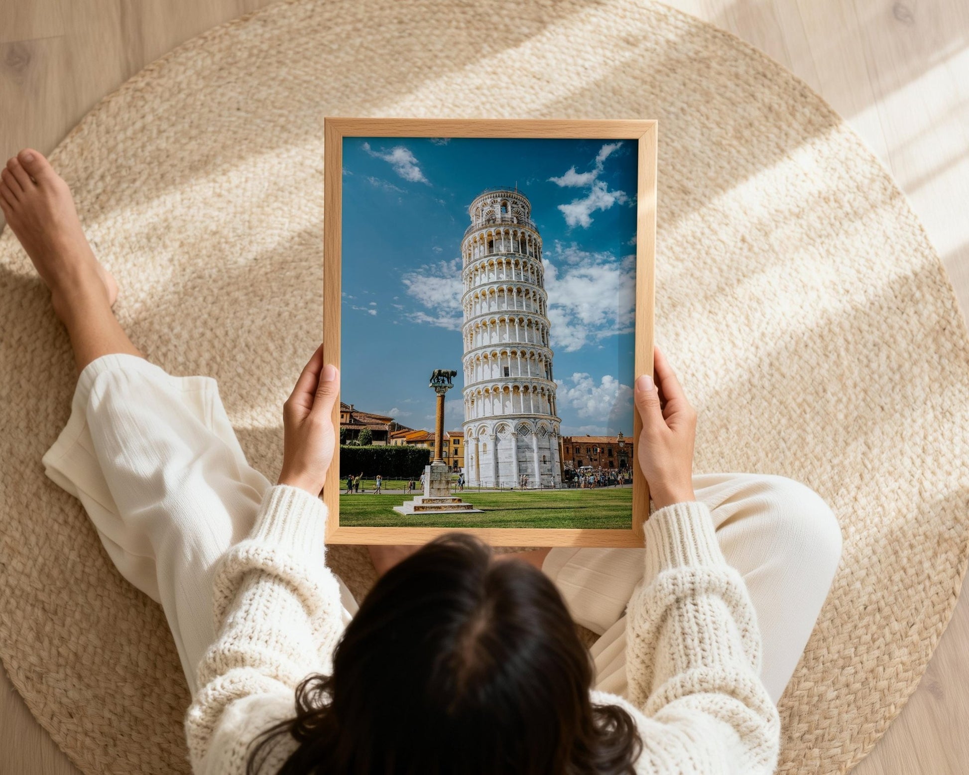 Pisa Italy Wall Art Print, Leaning Tower Photo, Tuscany Photography, Minimalist Home Decor - Hasan Akbas Fine Art