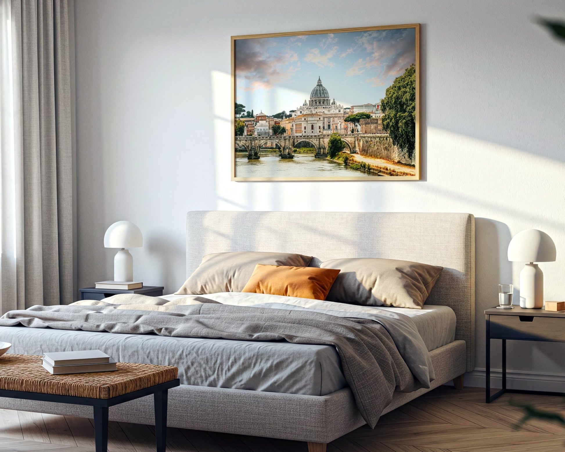 Rome Wall Art Print – St Peter’s Basilica Photo | Vatican City Art, Tiber River - Hasan Akbas Fine Art
