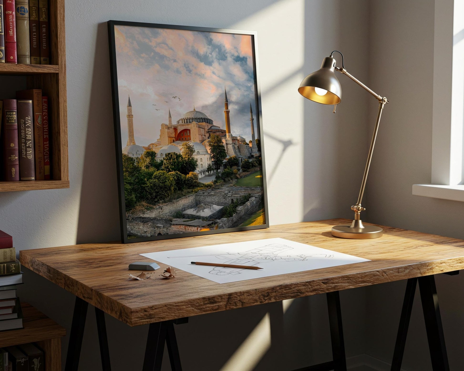 Hagia Sophia Wall Art – Istanbul Wall Decor | Museum Quality Giclee Fine Art Print - Hasan Akbas Fine Art