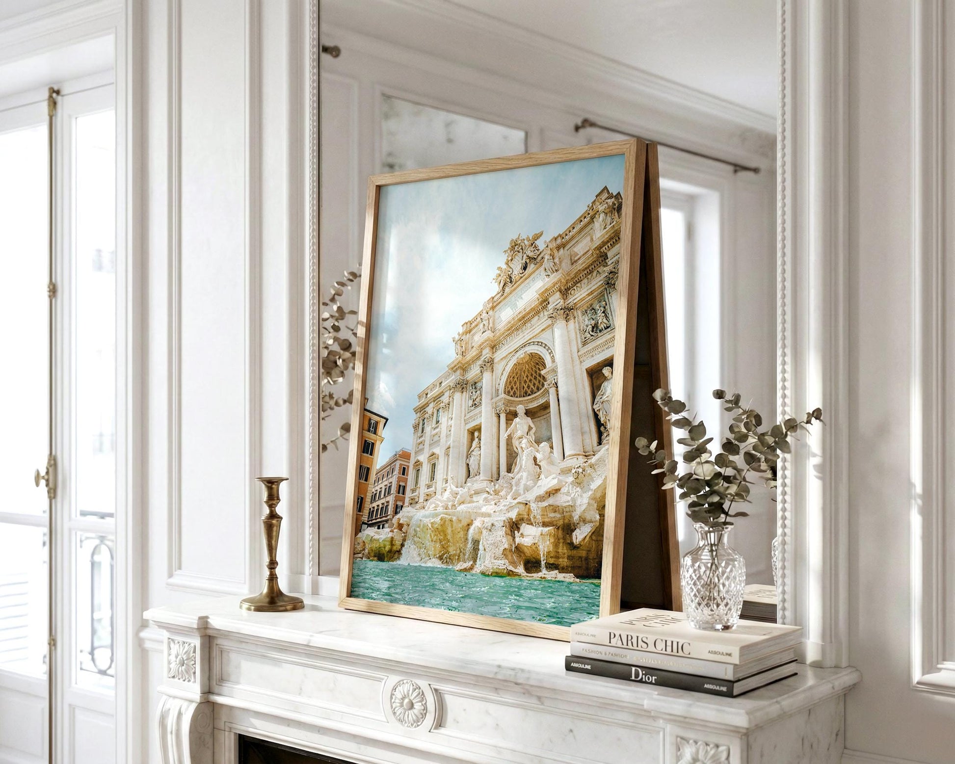 Rome Italy Trevi Fountain Print, Baroque Marble Photo, Turquoise Water Wall Art, Home Decor - Hasan Akbas Fine Art
