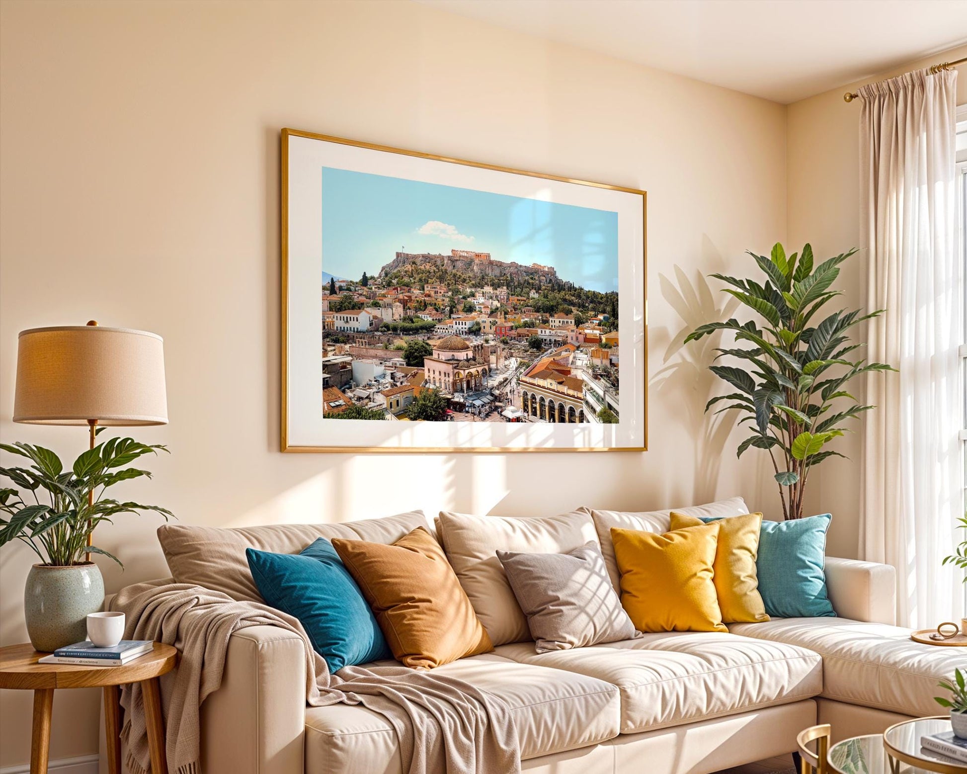 Athens Acropolis Print – Parthenon Photo With Mediterranean Cityscape & Terracotta Rooftops - Hasan Akbas Fine Art