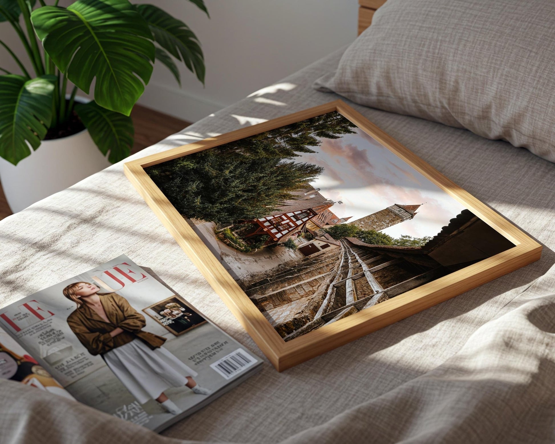 Rothenburg Germany Print - Morning Light on Old Town Timber Houses - Hasan Akbas Fine Art