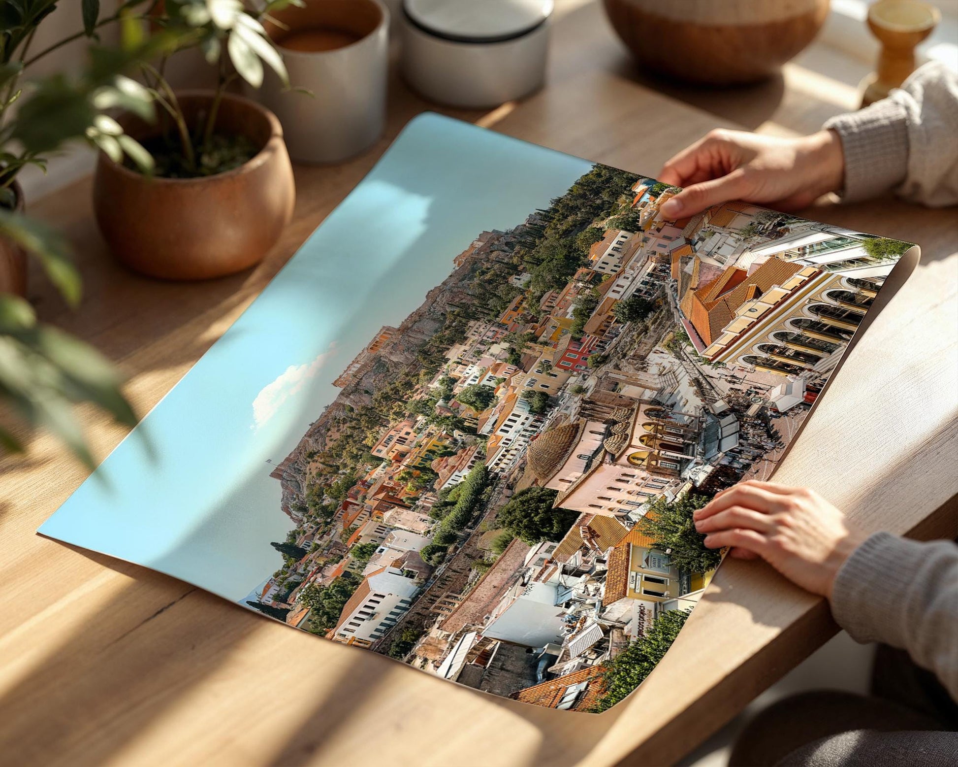 Athens Acropolis Print – Parthenon Photo With Mediterranean Cityscape & Terracotta Rooftops - Hasan Akbas Fine Art