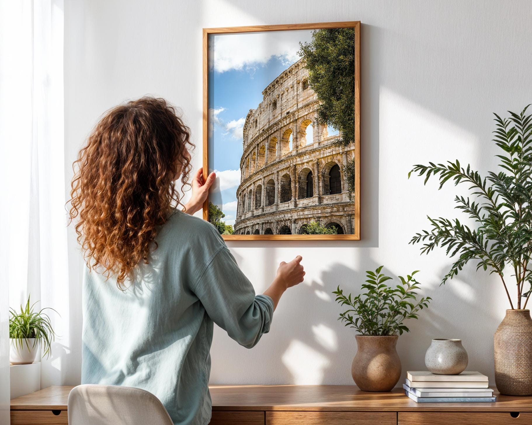 Rome Wall Art Print – Colosseum Photo, Italian Travel Art & Roman Architecture Decor - Hasan Akbas Fine Art