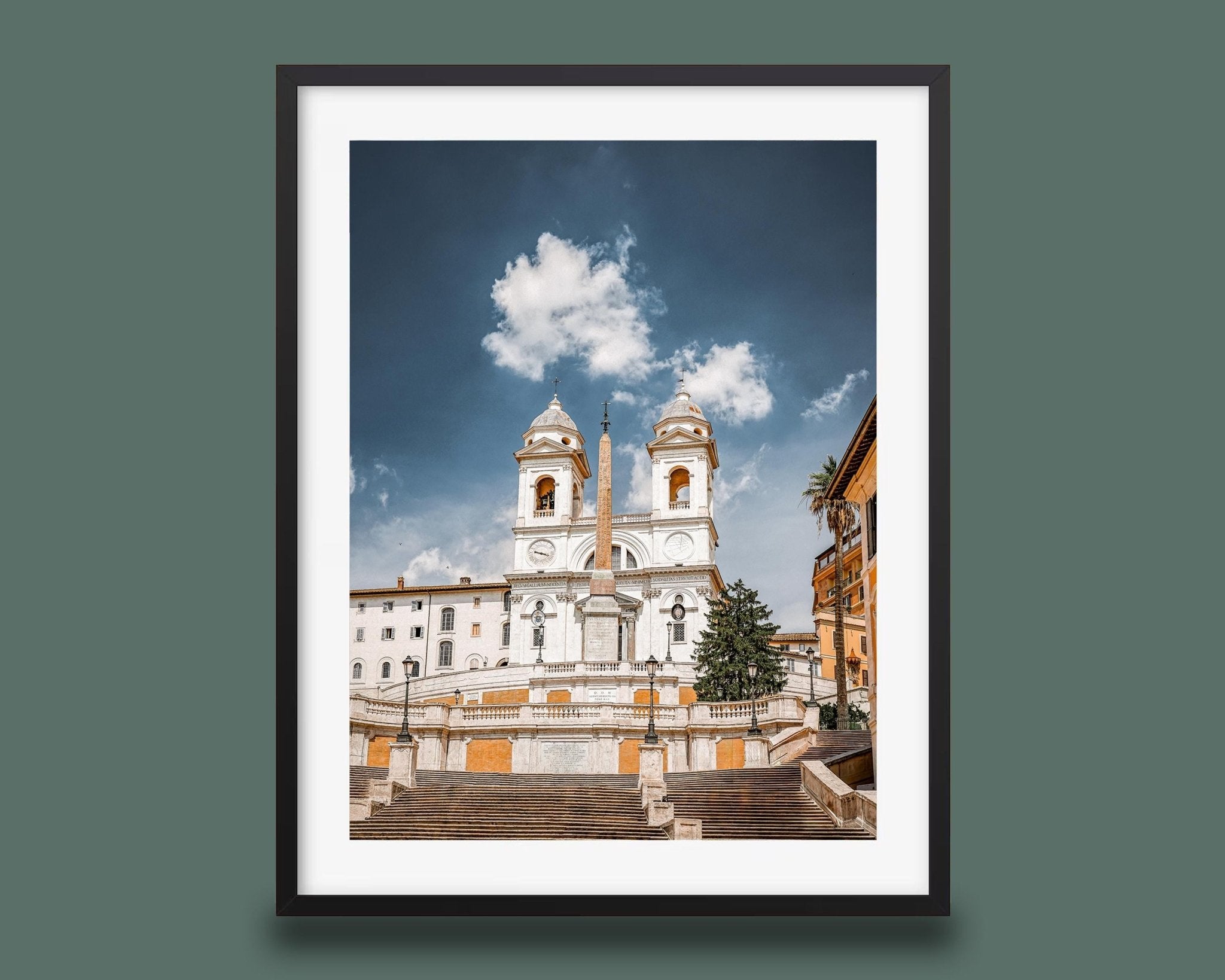 Spanish Steps Rome Print – Italy Travel Photo | Trinita Dei Monti Art Wall Decor - Hasan Akbas Fine Art