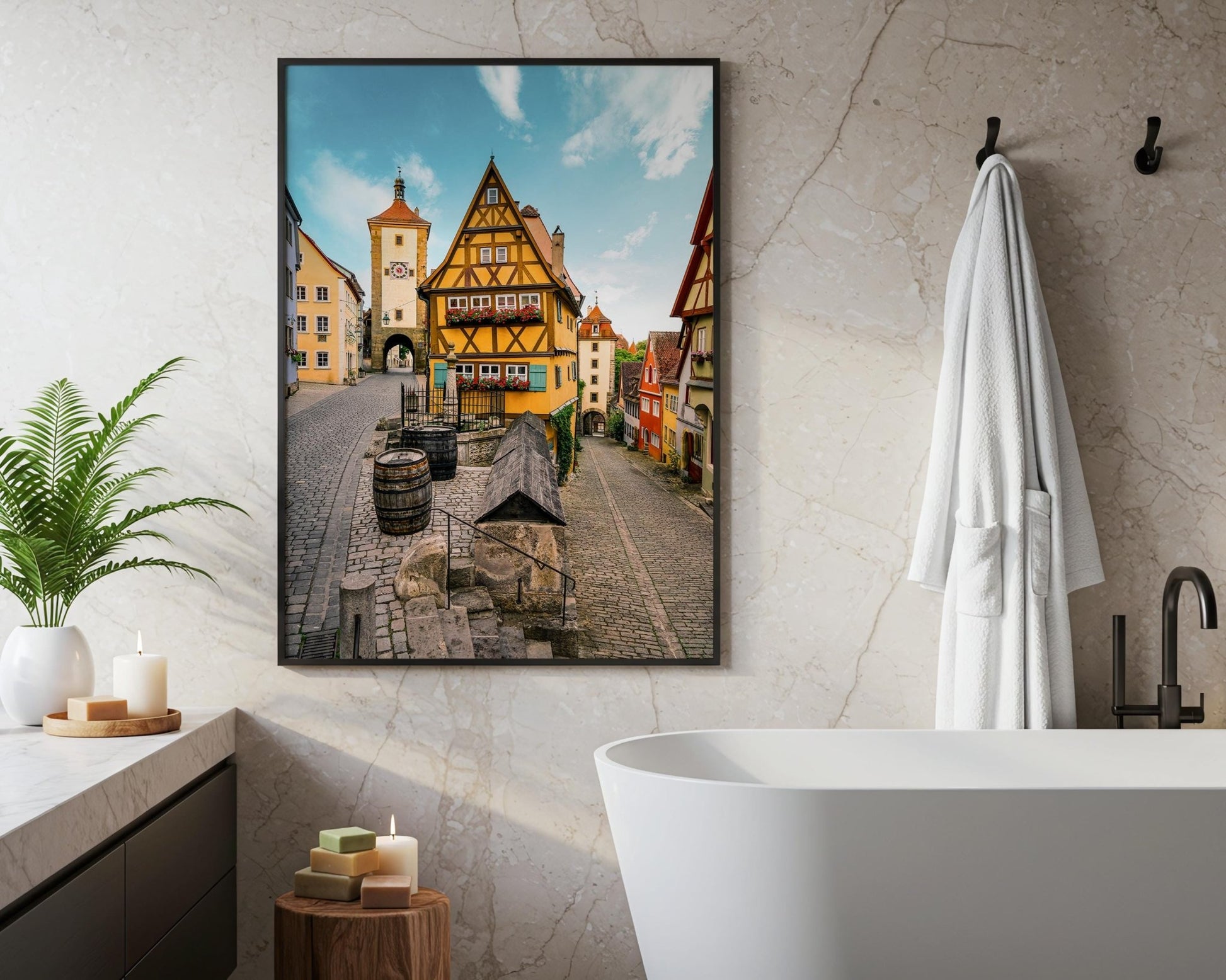Rothenburg Plönlein Photo Print, Colorful Medieval Germany Wall Art - Hasan Akbas Fine Art