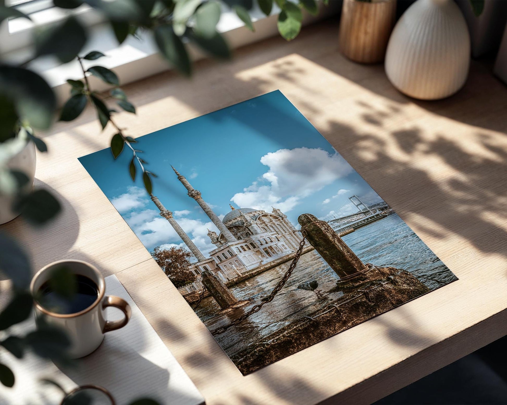 Istanbul Wall Art Set – Triptych Prints of Hagia Sophia, Maiden’s Tower & Ortakoy Mosque - Hasan Akbas Fine Art