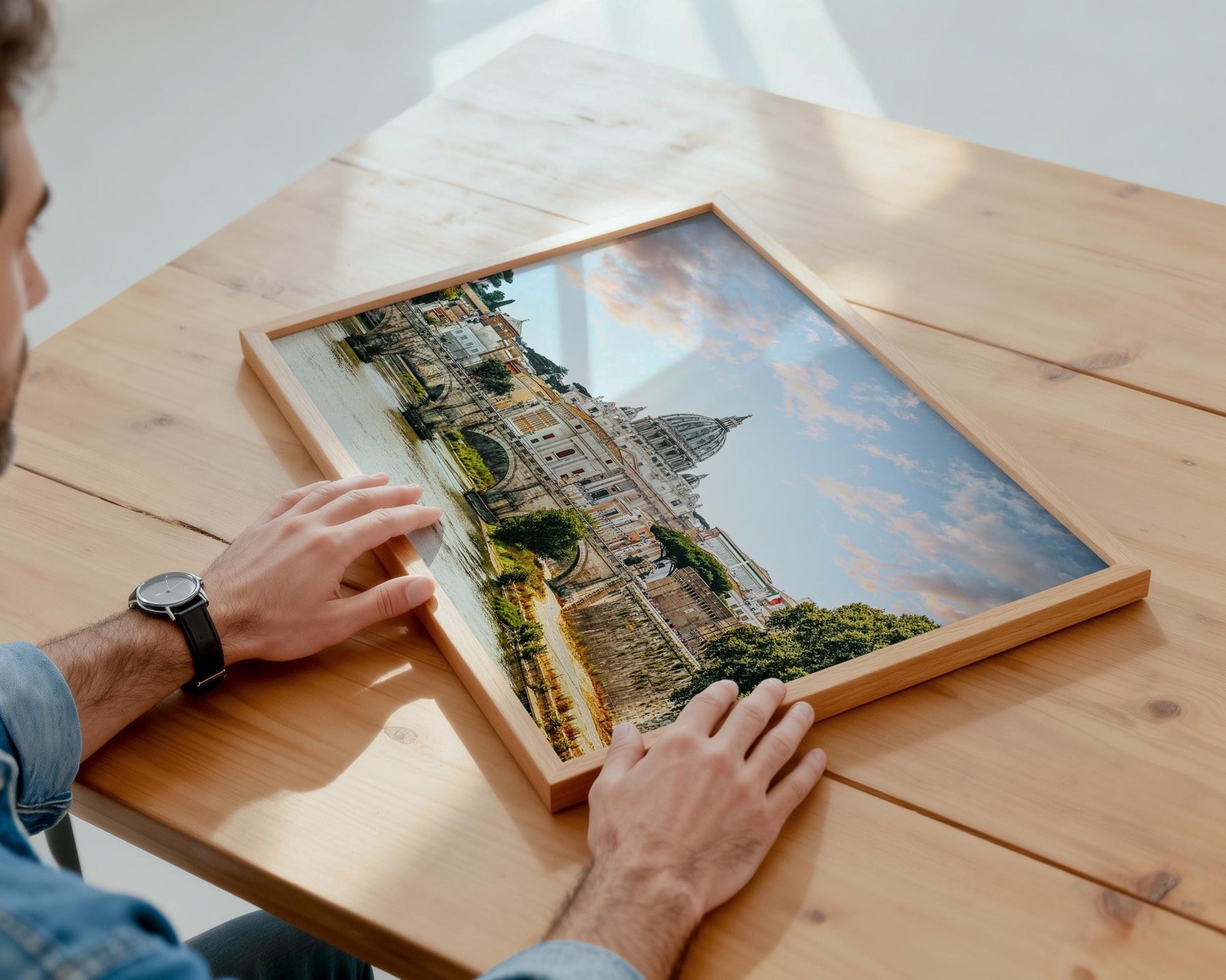 Rome Wall Art Print – St Peter’s Basilica Photo | Vatican City Art, Tiber River - Hasan Akbas Fine Art