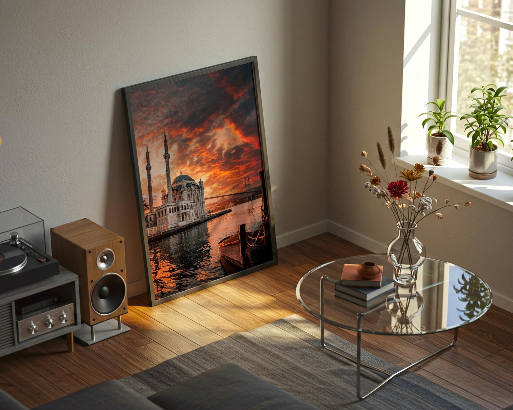 Ortakoy Mosque Wall Art | Istanbul Wall Decor - Bosphorus Sunrise Photo Print - Hasan Akbas Fine Art