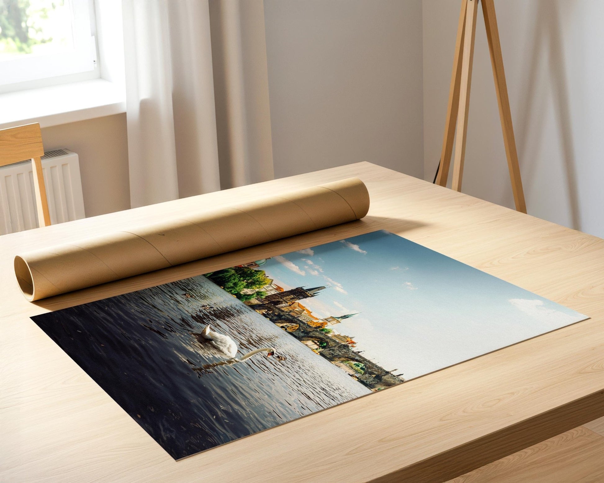 Set of 3 European City Wall Art, Paris France, Prague Czechia, Rome Italy Print - Hasan Akbas Fine Art