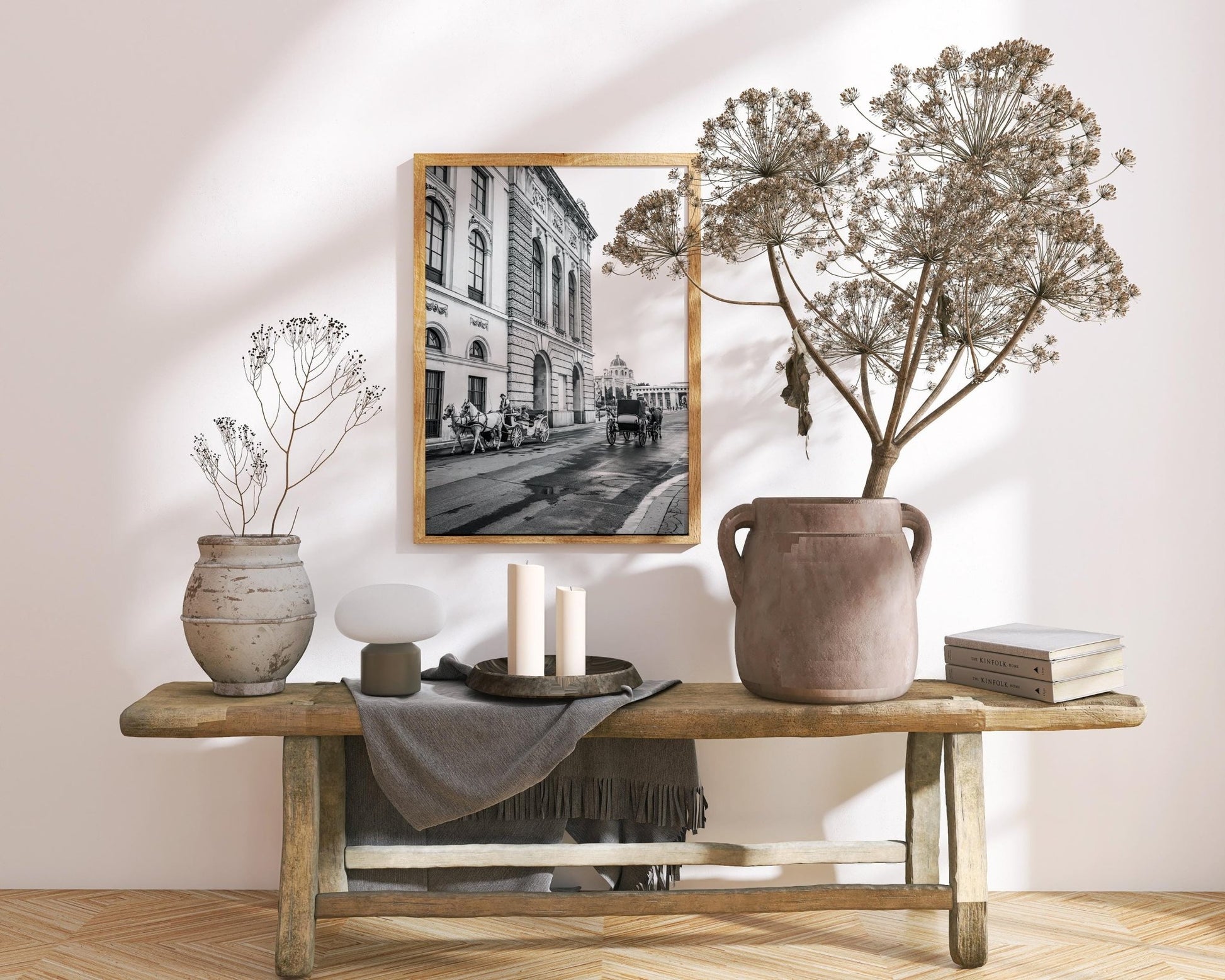 Vienna Horse Carriage Print – Black and White Wall Art | Historic Hofburg Palace Photo - Hasan Akbas Fine Art