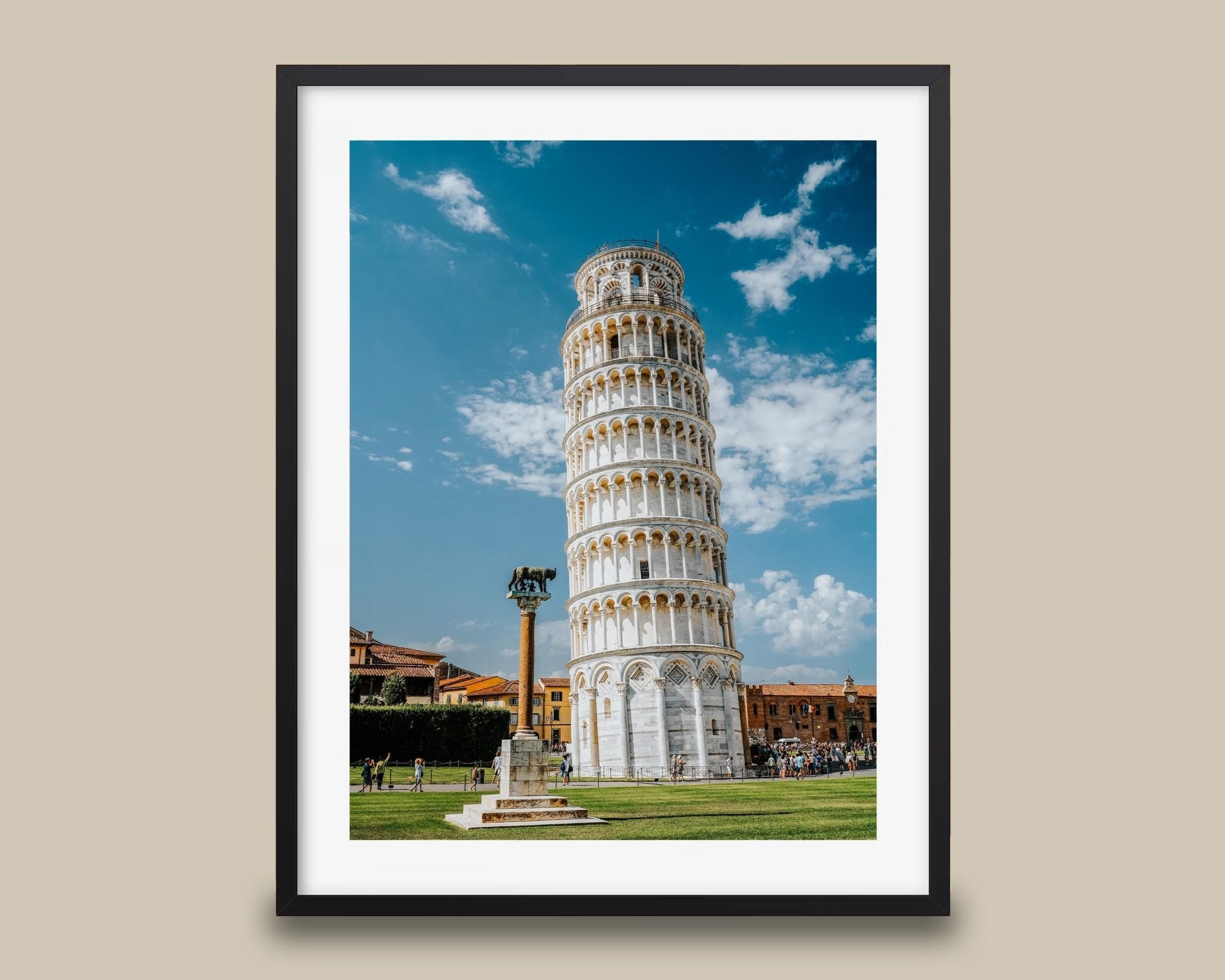 Pisa Italy Wall Art Print, Leaning Tower Photo, Tuscany Photography, Minimalist Home Decor - Hasan Akbas Fine Art