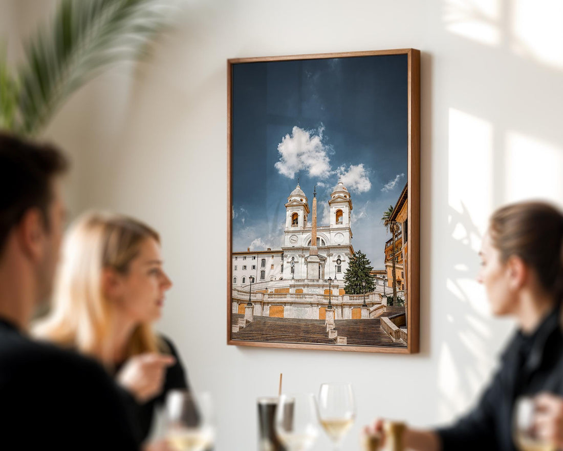 Spanish Steps Rome Print – Italy Travel Photo | Trinita Dei Monti Art Wall Decor - Hasan Akbas Fine Art