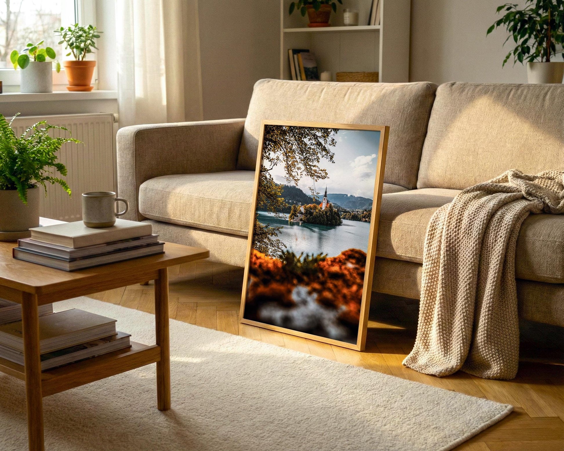 Lake Bled Wall Art – Slovenia Landscape Print | Autumn Island Church Fine Art - Hasan Akbas Fine Art