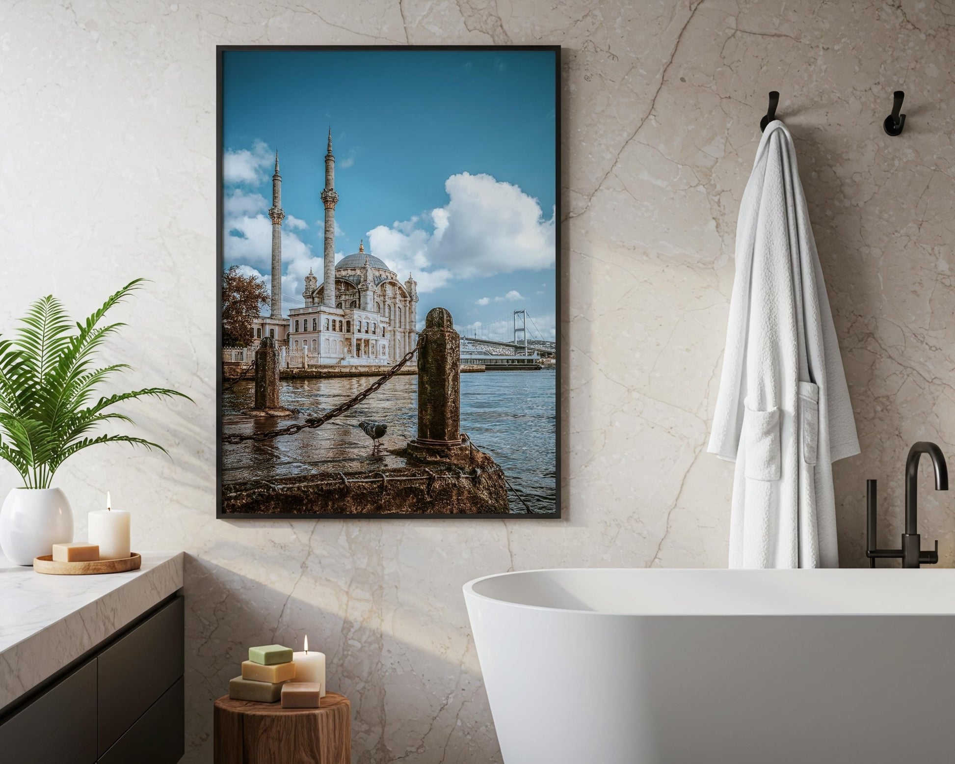 Istanbul Ortakoy Mosque Print – Bosphorus Bridge Photo | Turkish Cityscape Art - Hasan Akbas Fine Art