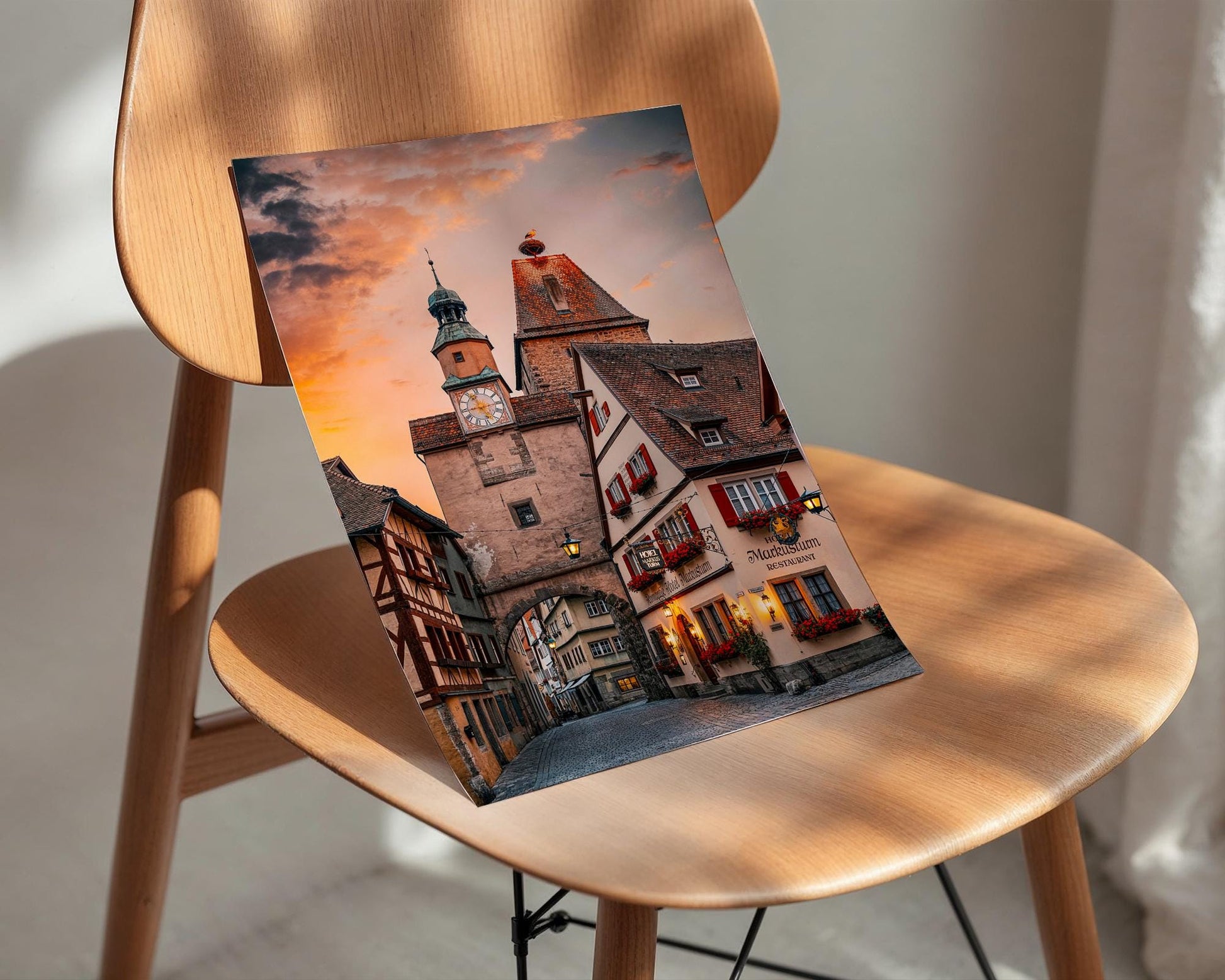 Rothenburg Germany Wall Art – Medieval Gallery Set With Plonlein Clock Tower Prints - Hasan Akbas Fine Art