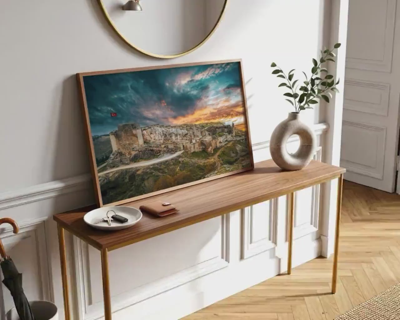 Load video: Harput Castle Wall Art | Historic Fortress Photo &amp; Turkish Home Decor | Museum Quality Print