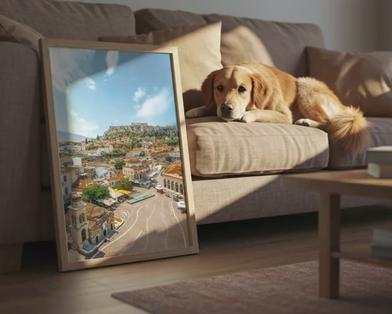 Load video: Athens Greece Wall Art – Acropolis Parthenon Print | Mediterranean Cityscape Decor