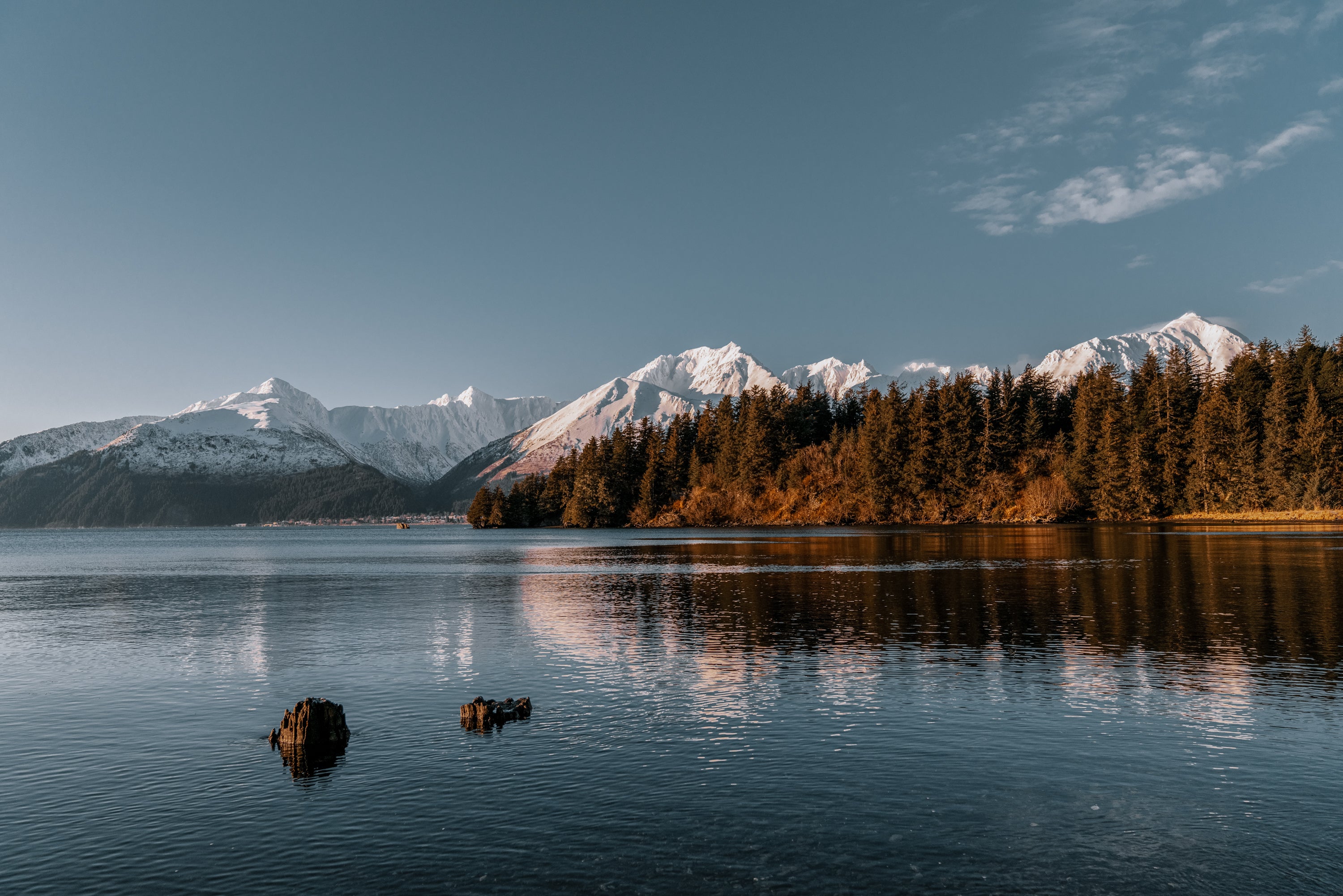 Seward harbor and Resurrection Bay, Alaska